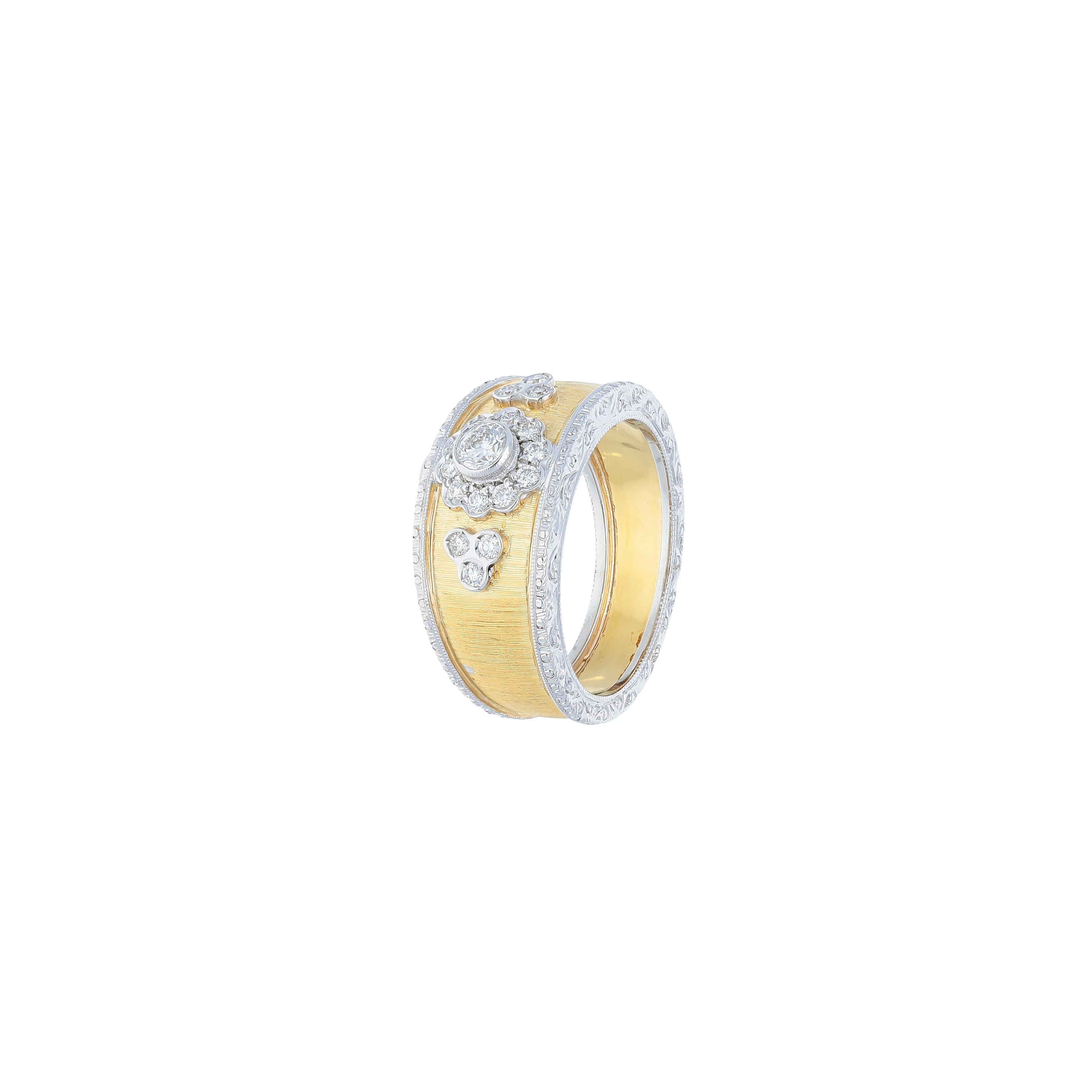 98% Round Women Italian Double Layer Gold Ring, 6.23 Gram at Rs 60000 in  Surat
