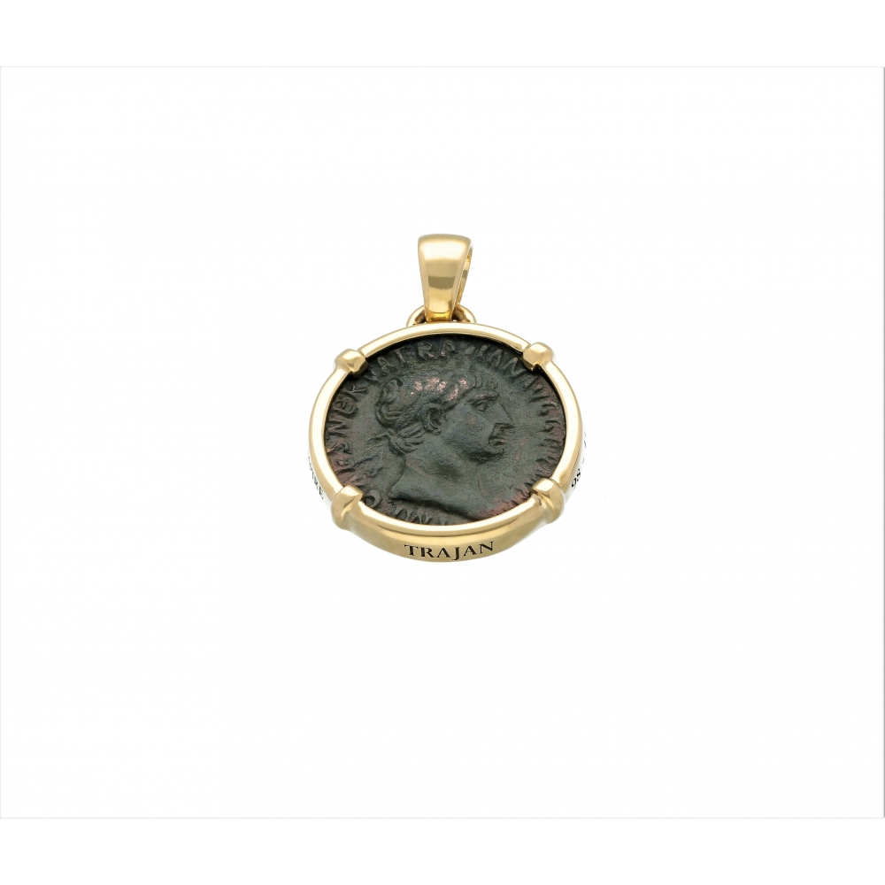 Roman Coin pendant " Trajan...