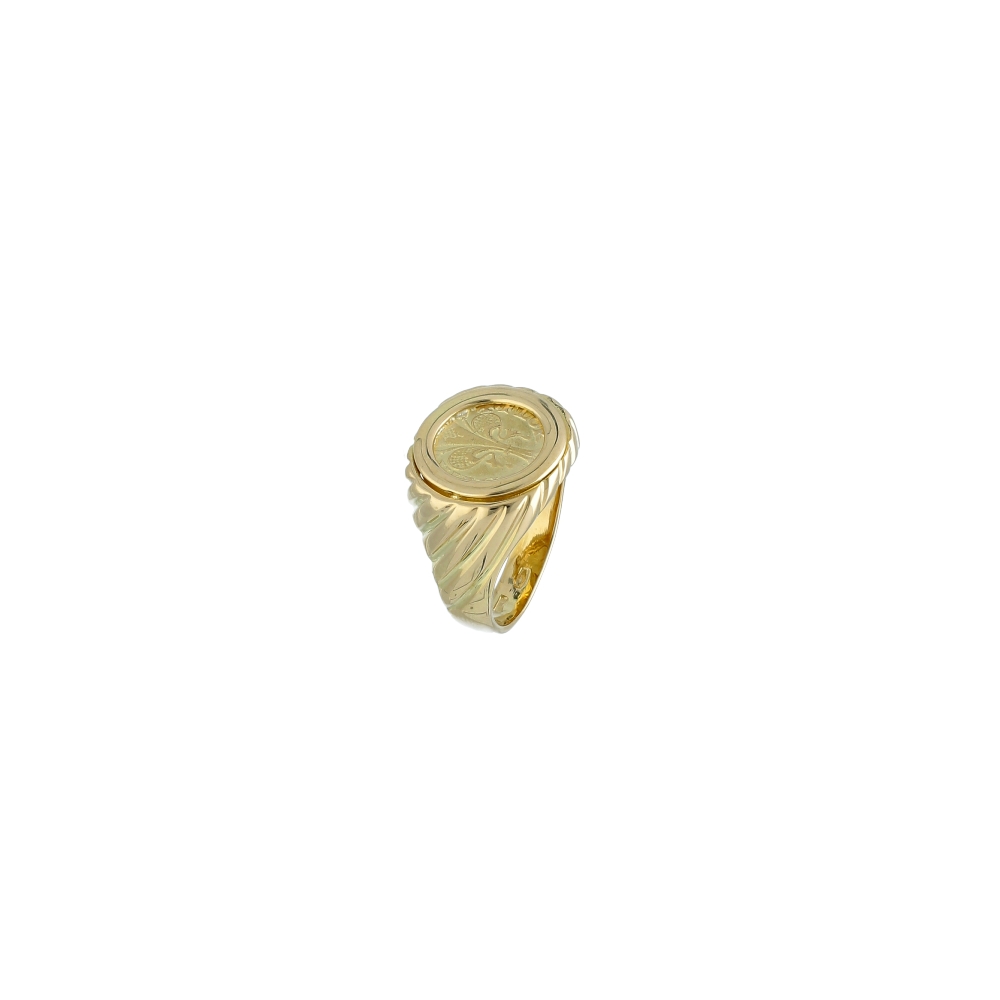 Florentine coin ring in...