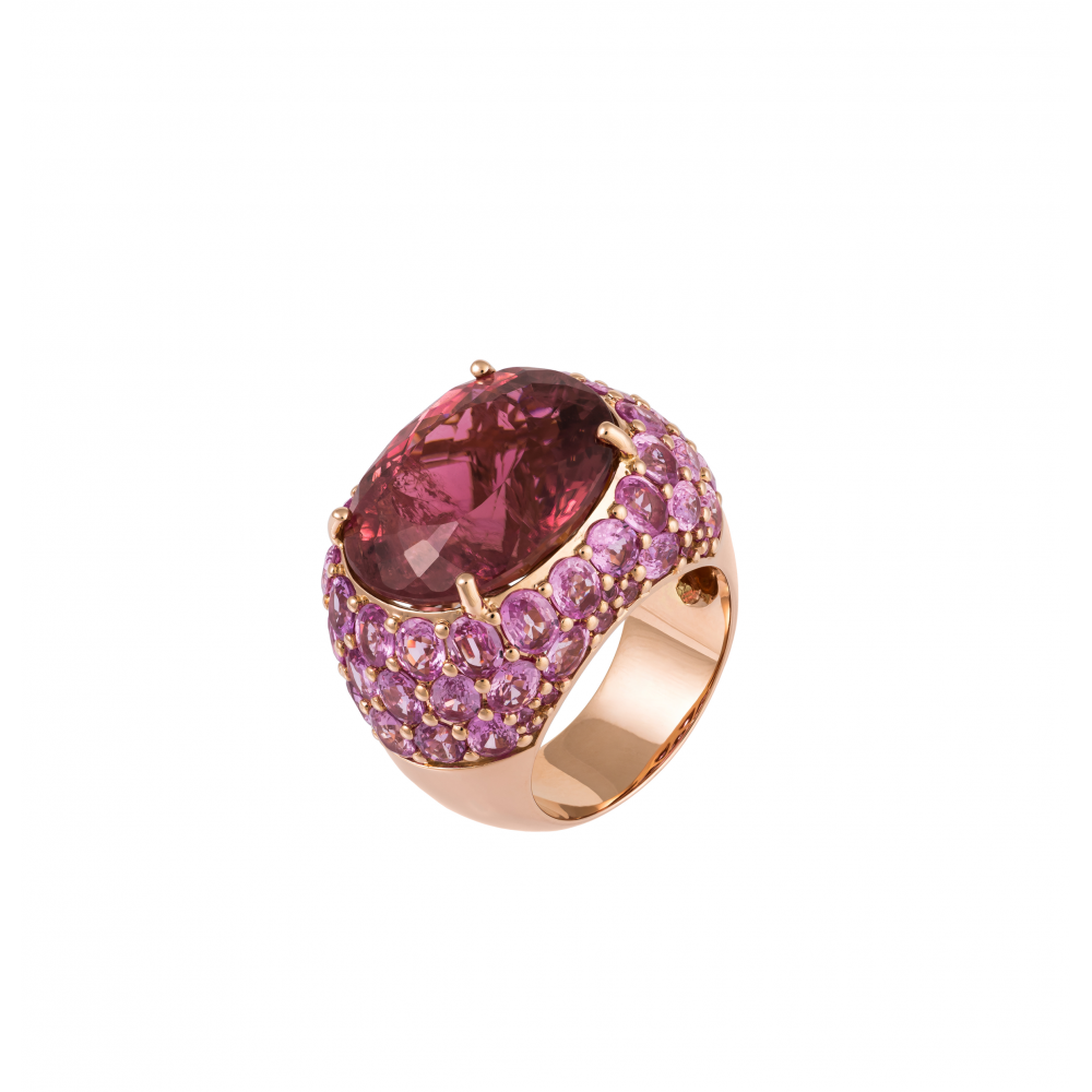 Cocktail Ring: Oval Pink...