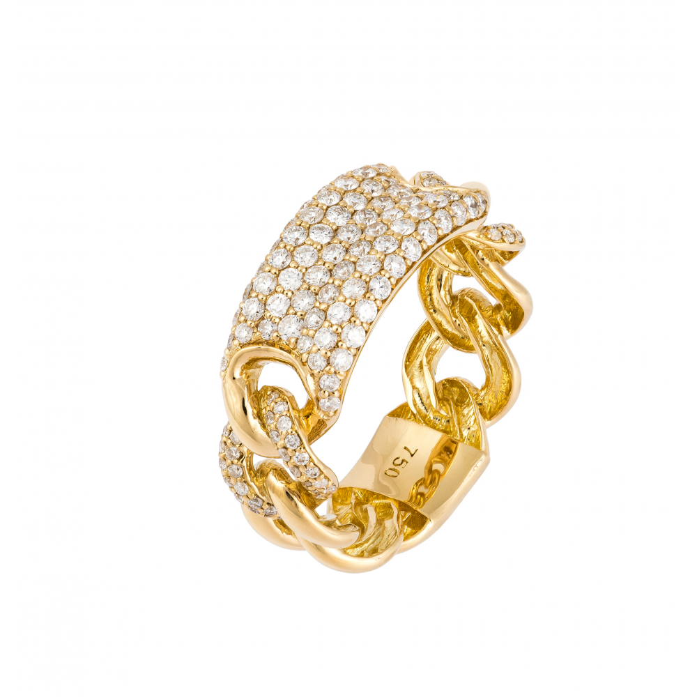 18kt Yellow Gold Chain Link...