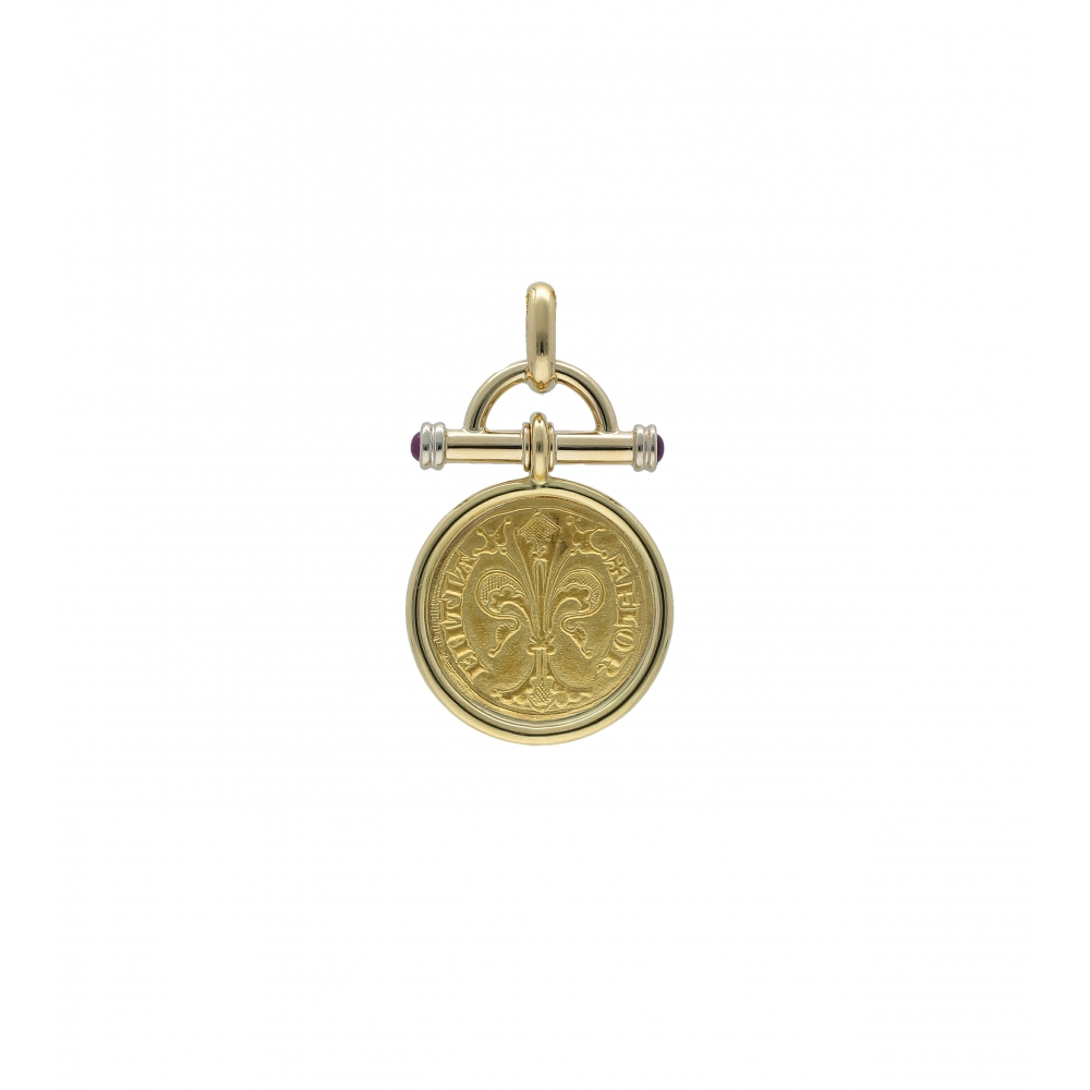 Florentine Coin Pendant:...