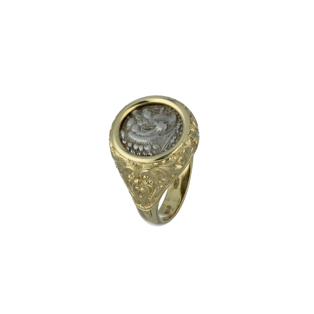 Macedonian Coin Ring in...